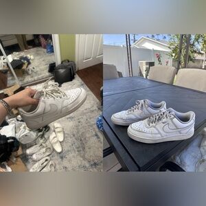 (2) pairs Nike Court Vision Low size 10 used/good condition 10 W 8.5 M